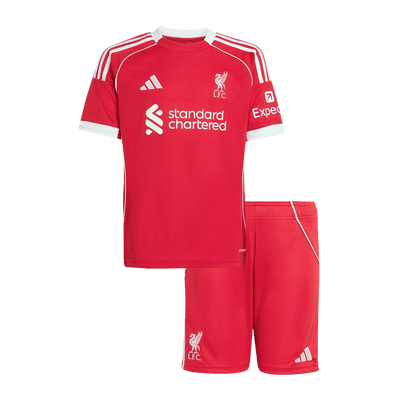 Miniconjunto Liverpool 2025/26 Primera Equipación Niño