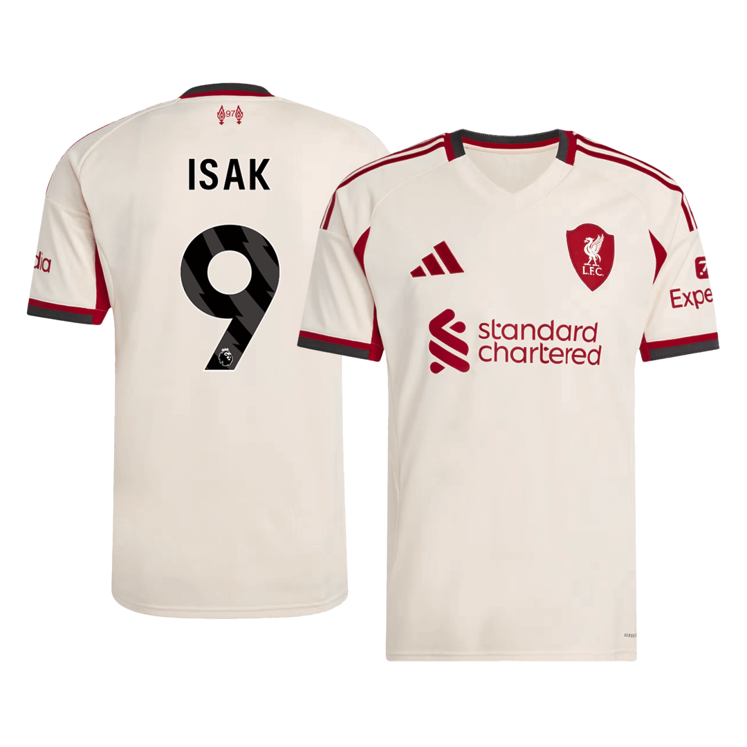 Camiseta ISAK #9 Liverpool 2025/26 Segunda Equipación-Versión Hincha