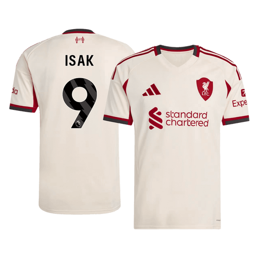 Camiseta ISAK #9 Liverpool 2025/26 Segunda Equipación-Versión Hincha