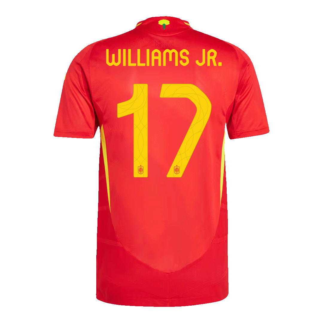 Camiseta Auténtica WILLIAMS JR. #17 Spain 2024 Primera Equipación -Versión Jugador