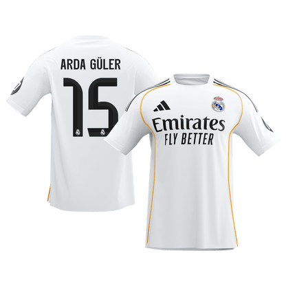 Camiseta ARDA GÜLER #15 Real Madrid 2025/26 Primera Equipación - Versión Hincha