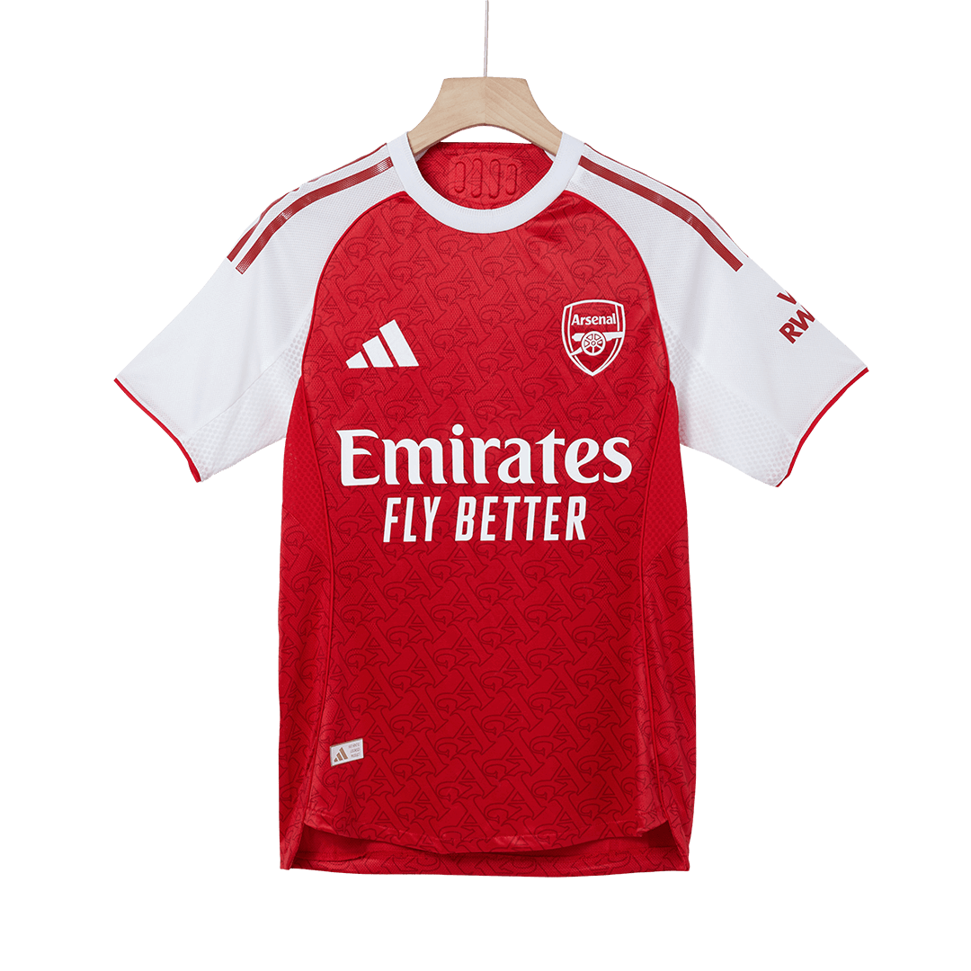 Camiseta Auténtica SALIBA #2 Arsenal 2025/26 Primera Equipación -Versión Jugador