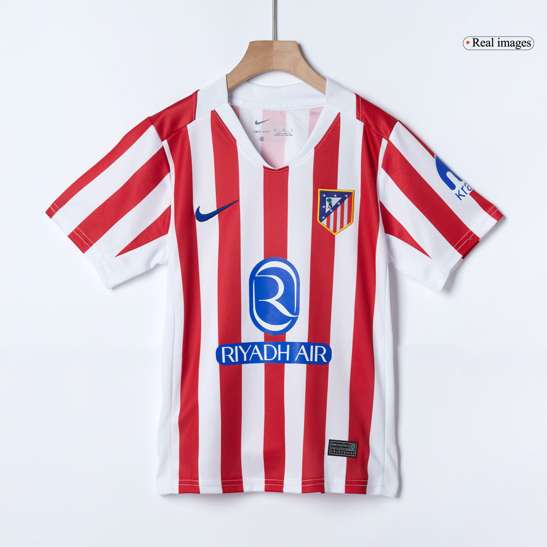 Conjunto Infantil Completo Atlético Madrid 2025/26 Primera Equipación-Camisetas Pasion Shop