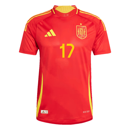 Camiseta Auténtica WILLIAMS JR. #17 Spain 2024 Primera Equipación -Versión Jugador