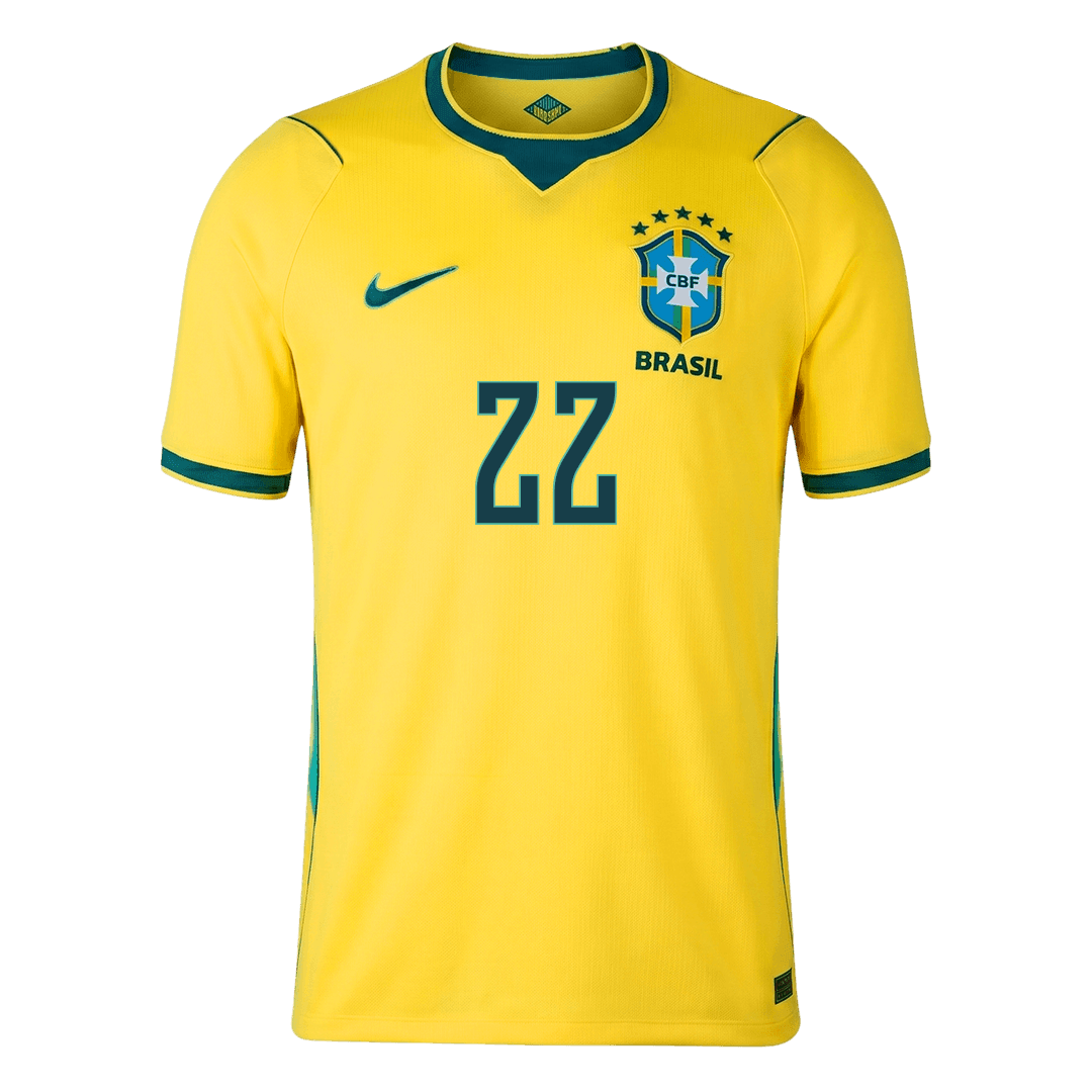 Camiseta JOÃO PEDRO #22 Brazil 2026 Primera Equipación Copa del Mundo - Versión Hincha