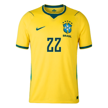 Camiseta JOÃO PEDRO #22 Brazil 2026 Primera Equipación Copa del Mundo - Versión Hincha