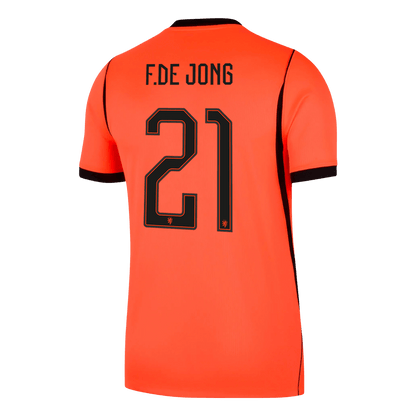 Camiseta F.DE JONG #21 Netherlands 2026 Primera Equipación Copa del Mundo - Versión Hincha