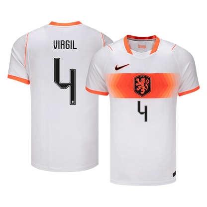 Camiseta VIRGIL #4 Netherlands 2026 Segunda Equipación Copa del Mundo - Versión Hincha