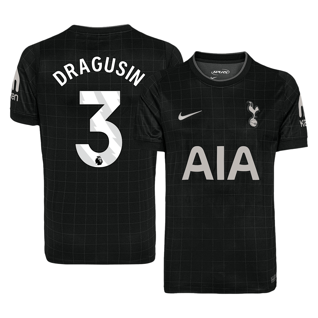 Camiseta DRAGUSIN #3 Tottenham Hotspur 2025/26 Segunda Equipación - Versión Hincha