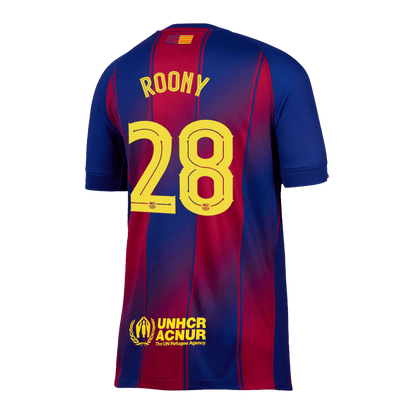 Calidad Premium UCL Camiseta ROONY #28 Barcelona 2025/26 Primera Equipación -Versión Hincha