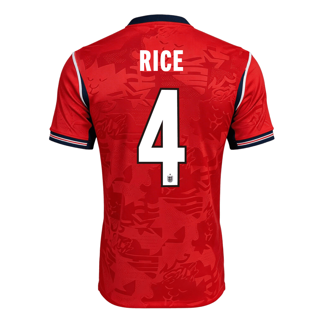 Camiseta Auténtica RICE #4 England 2026 Segunda Equipación Copa del Mundo -Versión Jugador