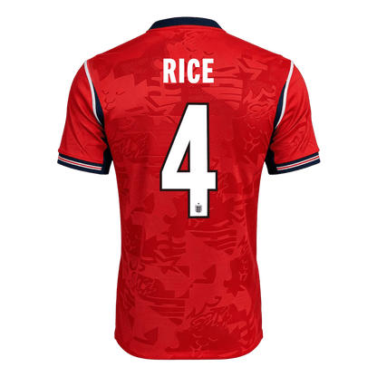 Camiseta Auténtica RICE #4 England 2026 Segunda Equipación Copa del Mundo -Versión Jugador