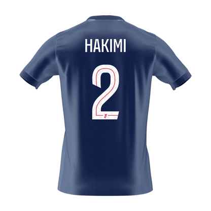 Calidad Premium Camiseta HAKIMI #2 PSG 2025/26 Primera Equipación -Versión Hincha