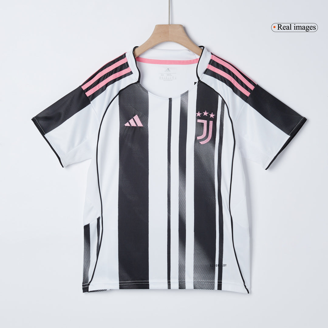 Conjunto Infantil Completo Juventus 2025/26 Primera Equipación Kids-Camisetas Pasion Shop