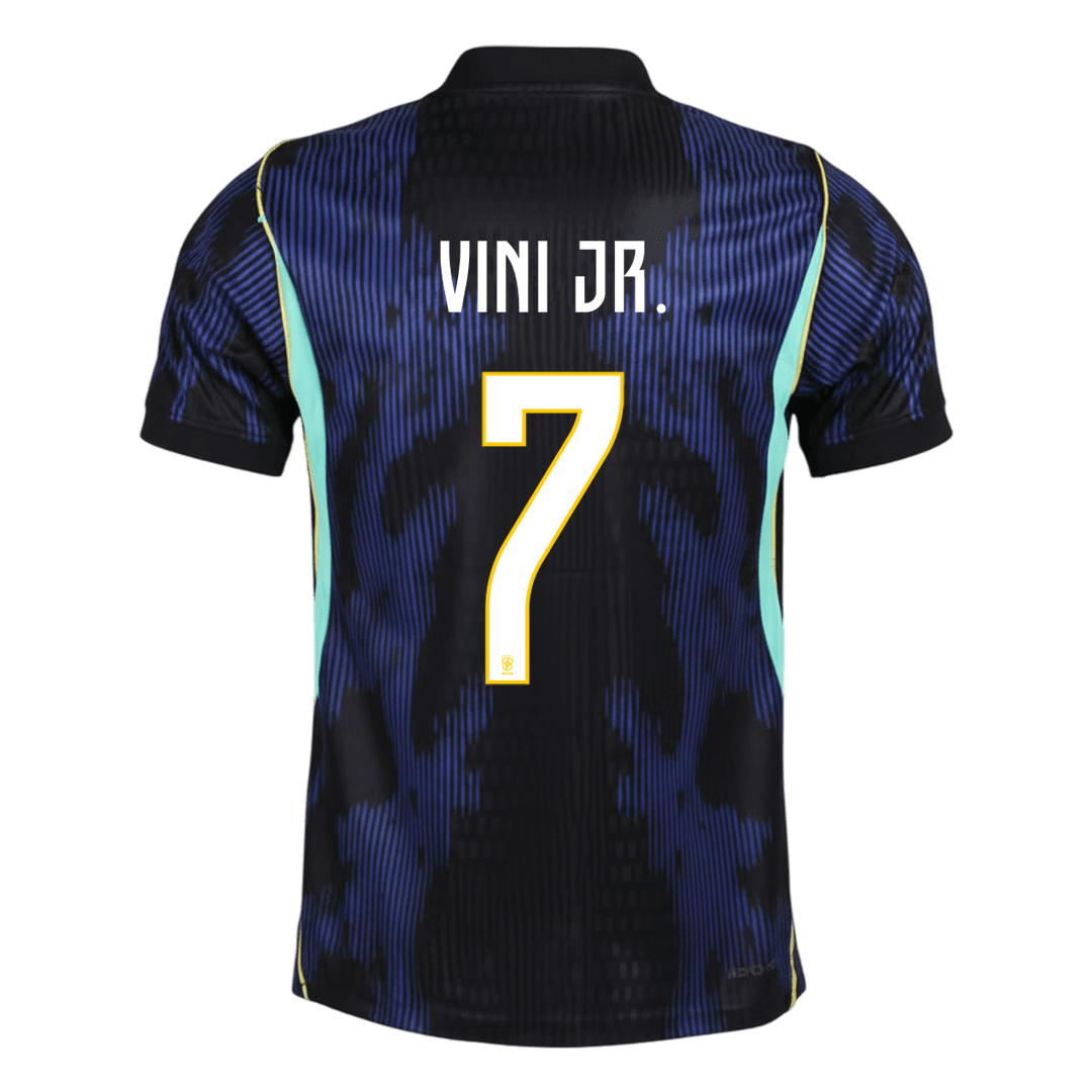 Camiseta Auténtica VINI JR. #7 Brazil 2026 Segunda Equipación Copa del Mundo -Versión Jugador