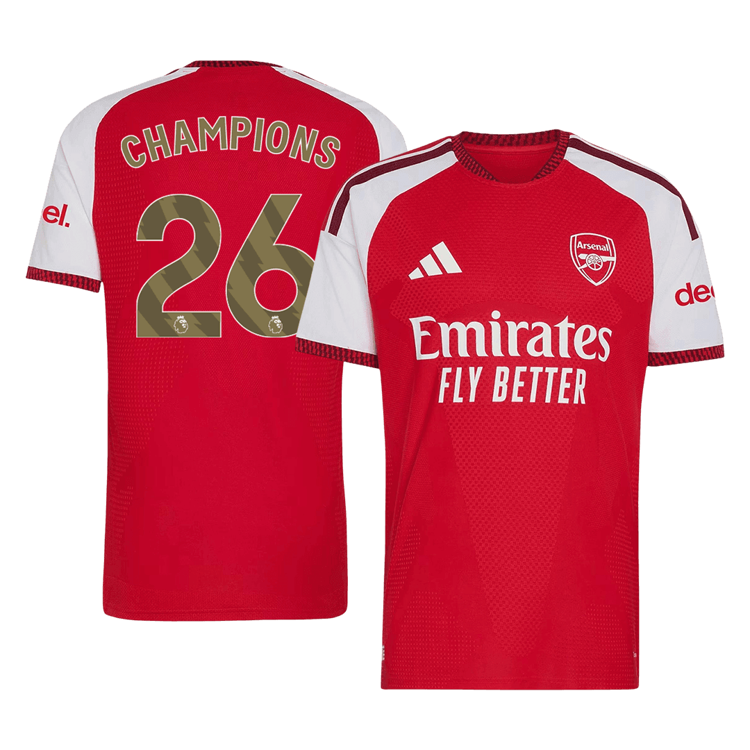 Camiseta Auténtica CHAMPIONS #26 Arsenal 2026/27 Primera Equipación -Versión Jugador