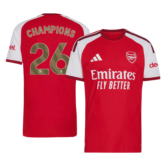 Camiseta Auténtica CHAMPIONS #26 Arsenal 2026/27 Primera Equipación -Versión Jugador