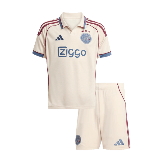 Conjunto Infantil Ajax 2025/26 Tercera Equipación-Camisetas Pasion Shop