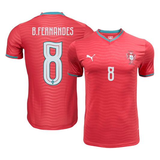 Camiseta Auténtica B.FERNANDES #8 Portugal 2026 Primera Equipación Copa del Mundo -Versión Jugador