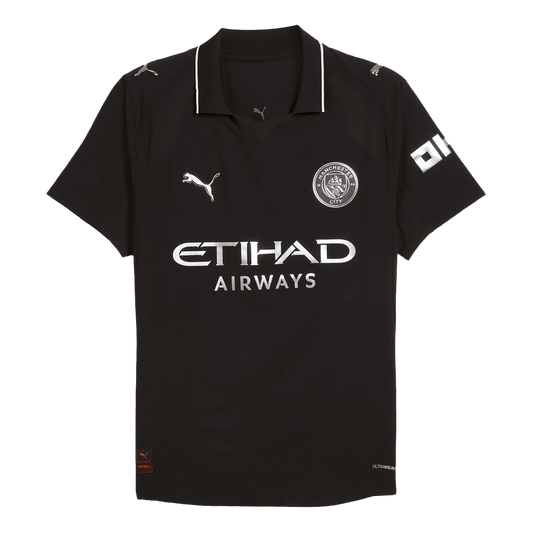 Camiseta Auténtica Manchester City 2025/26 Segunda Equipación-Versión Jugador
