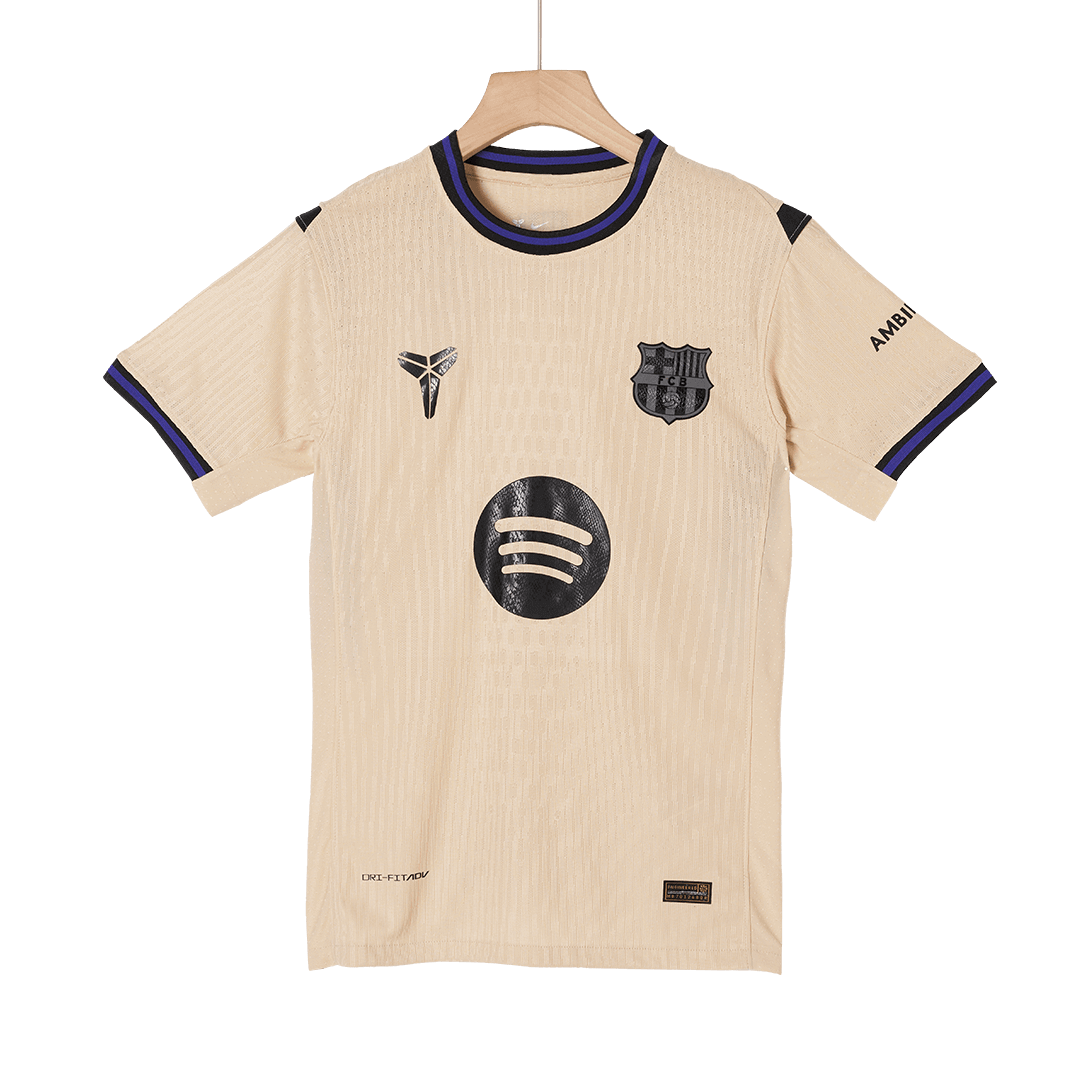 UCL Camiseta Auténtica LAMINE YAMAL #10 Barcelona 2025/26 Segunda Equipación-Versión Jugador