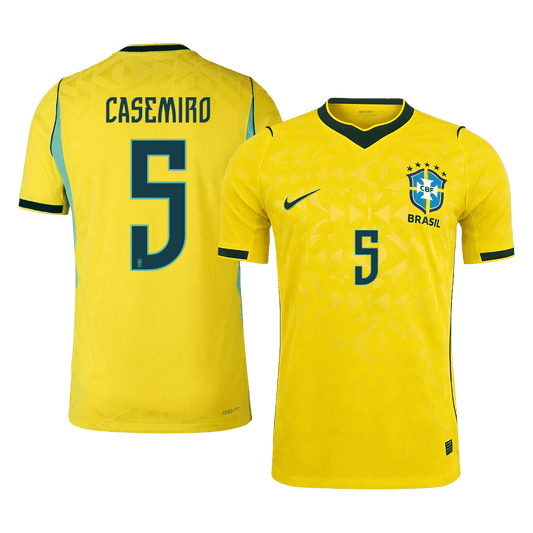 Camiseta Auténtica CASEMIRO #5 Brazil 2026 Primera Equipación Copa del Mundo -Versión Jugador