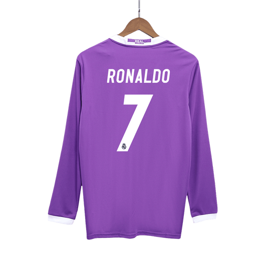 Camiseta Retro 2016/17 Ronaldo #7 Real Madrid Manga Larga