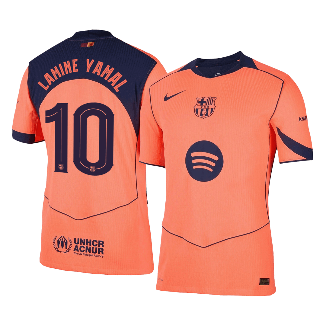 UCL Camiseta Auténtica LAMINE YAMAL #10 Barcelona 2025/26 Tercera Equipación -Versión Jugador-Camisetas Pasion Shop