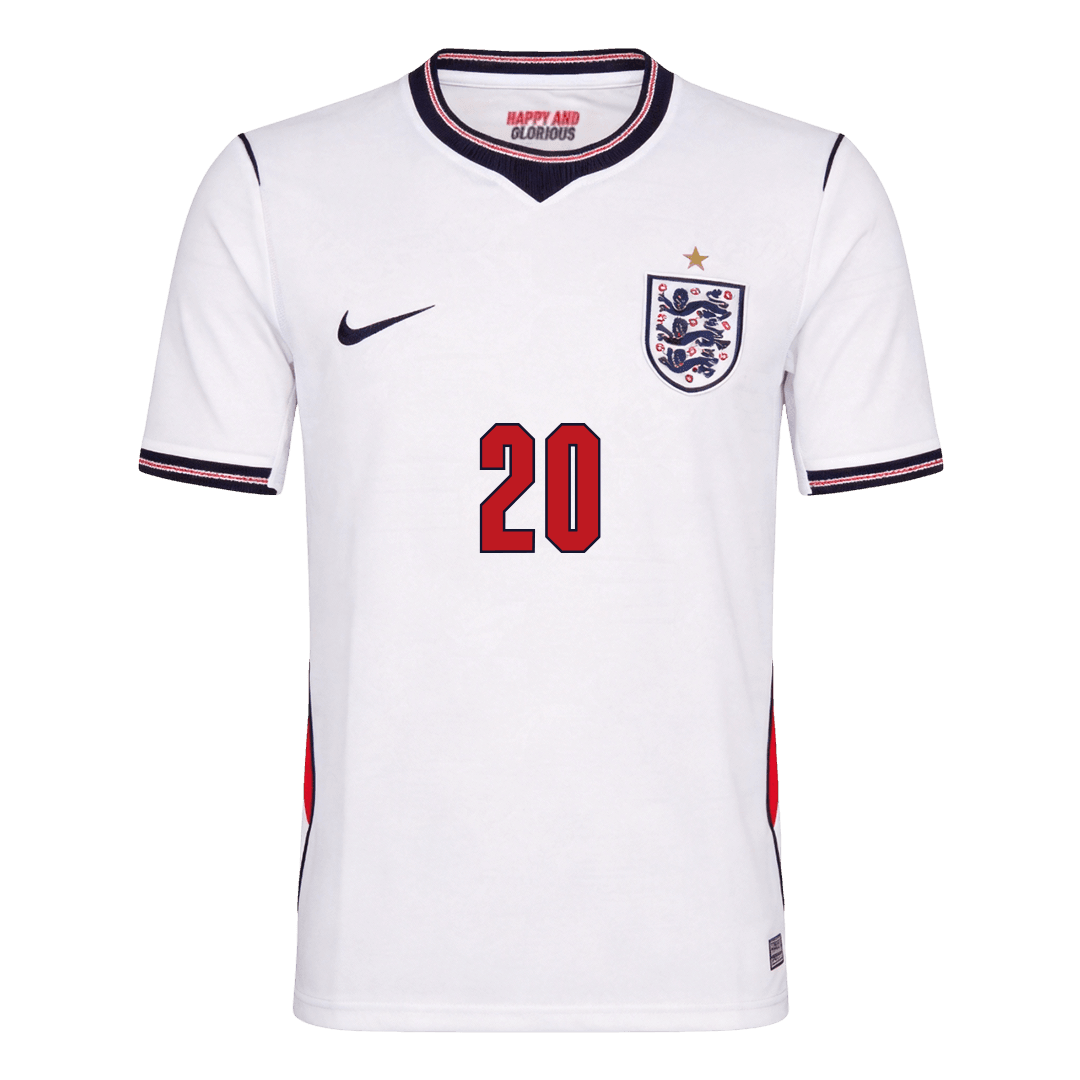 Camiseta PALMER #20 England 2026 Primera Equipación Copa del Mundo - Versión Hincha