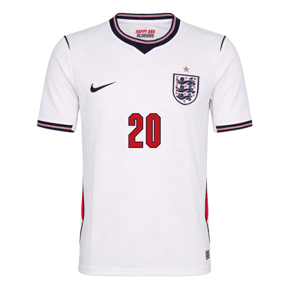 Camiseta PALMER #20 England 2026 Primera Equipación Copa del Mundo - Versión Hincha