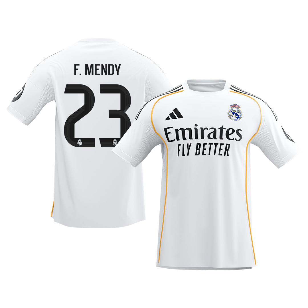 Calidad Premium Camiseta F.MENDY #23 Real Madrid 2025/26 Primera Equipación -Versión Hincha