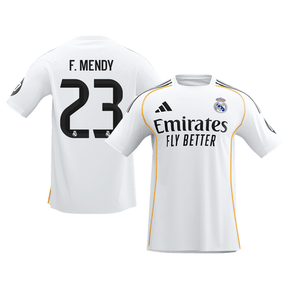 Calidad Premium Camiseta F.MENDY #23 Real Madrid 2025/26 Primera Equipación -Versión Hincha
