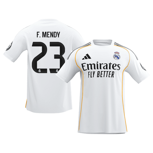 Calidad Premium Camiseta F.MENDY #23 Real Madrid 2025/26 Primera Equipación -Versión Hincha