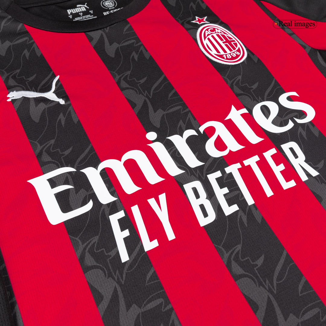 Calidad Premium Camiseta GIMENEZ #7 AC Milan 2025/26 Primera Equipación -Versión Hincha