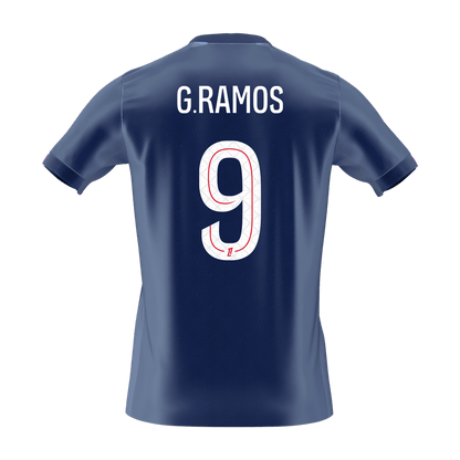 Calidad Premium Camiseta G.RAMOS #9 PSG 2025/26 Primera Equipación -Versión Hincha