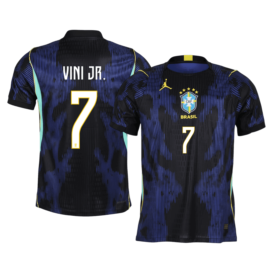 Camiseta Auténtica VINI JR. #7 Brazil 2026 Segunda Equipación Copa del Mundo -Versión Jugador