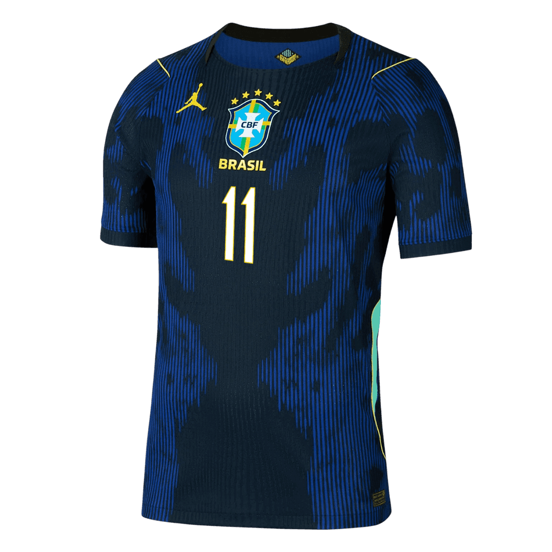 Camiseta Auténtica RAPHINHA #11 Brazil 2026 Segunda Equipación Copa del Mundo -Versión Jugador
