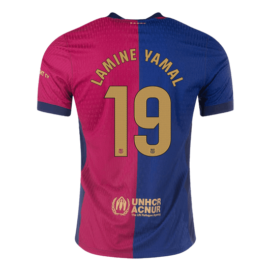 Camiseta LAMINE YAMAL #19 Barcelona 2024/25 Primera Equipación - Versión Jugador