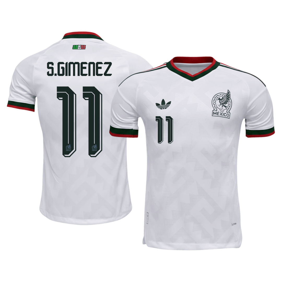 Camiseta Auténtica S.GIMENEZ #11 Mexico 2026 Segunda Equipación Copa del Mundo -Versión Jugador