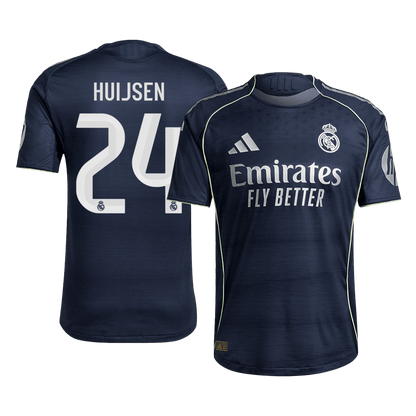 Camiseta Auténtica HUIJSEN #24 Real Madrid 2025/26 Segunda Equipación-Versión Jugador