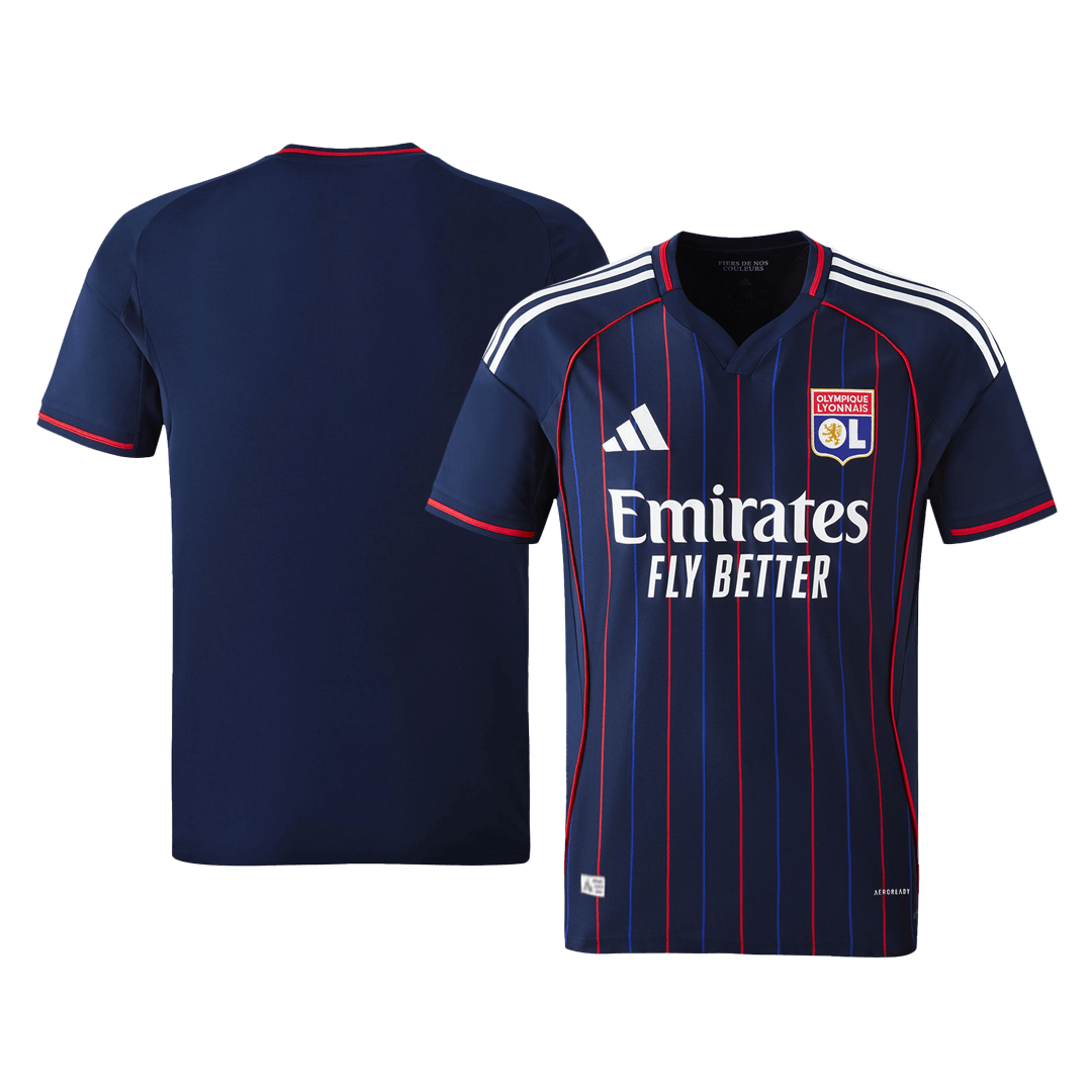 Camiseta Auténtica Olympique Lyonnais 2025/26 Segunda Equipación -Versión Jugador-Camisetas Pasion Shop
