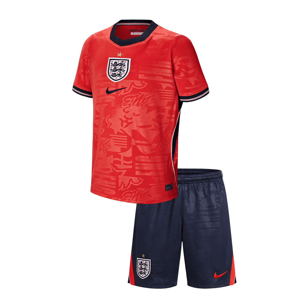 Conjunto Infantil England 2026 Segunda Equipación Copa del Mundo