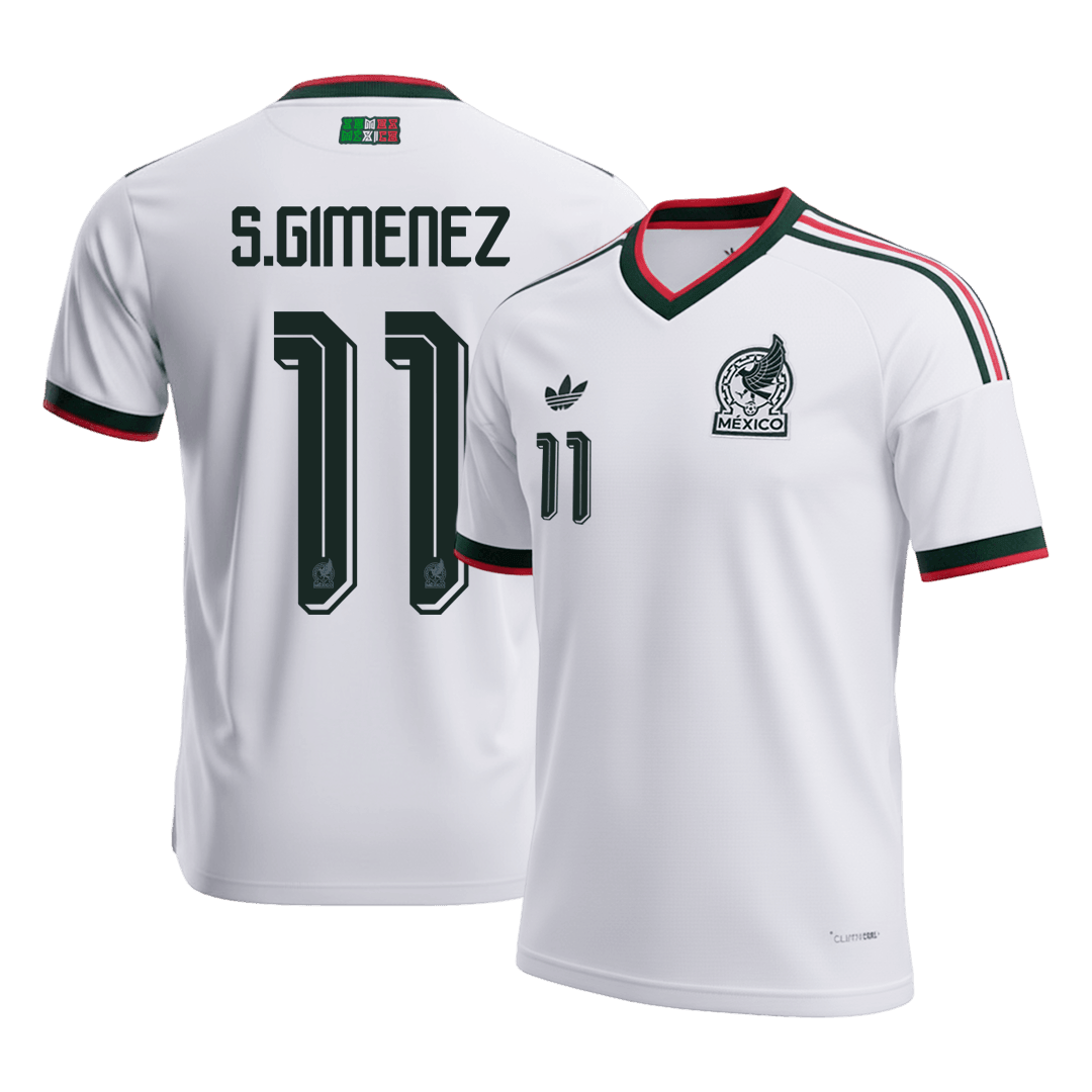 Camiseta S.GIMENEZ #11 Mexico 2026 Segunda Equipación Copa del Mundo - Versión Hincha