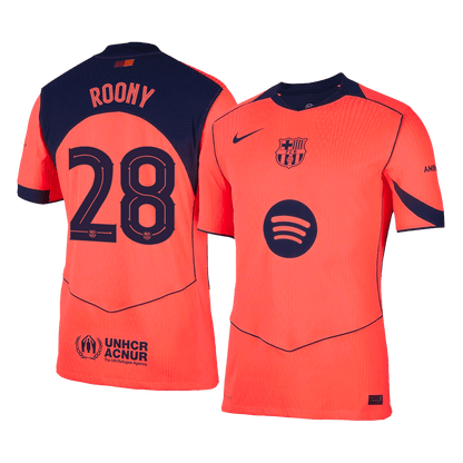 Camiseta Auténtica ROONY #28 Barcelona 2025/26 Tercera Equipación -Versión Jugador