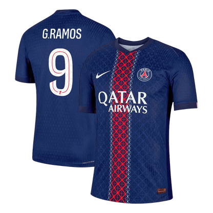 Camiseta Auténtica G.RAMOS #9 PSG 2025/26 Primera Equipación -Versión Jugador