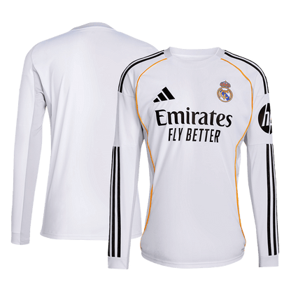 Camiseta Manga Larga Real Madrid 2025/26 Primera Equipación-Versión Hincha