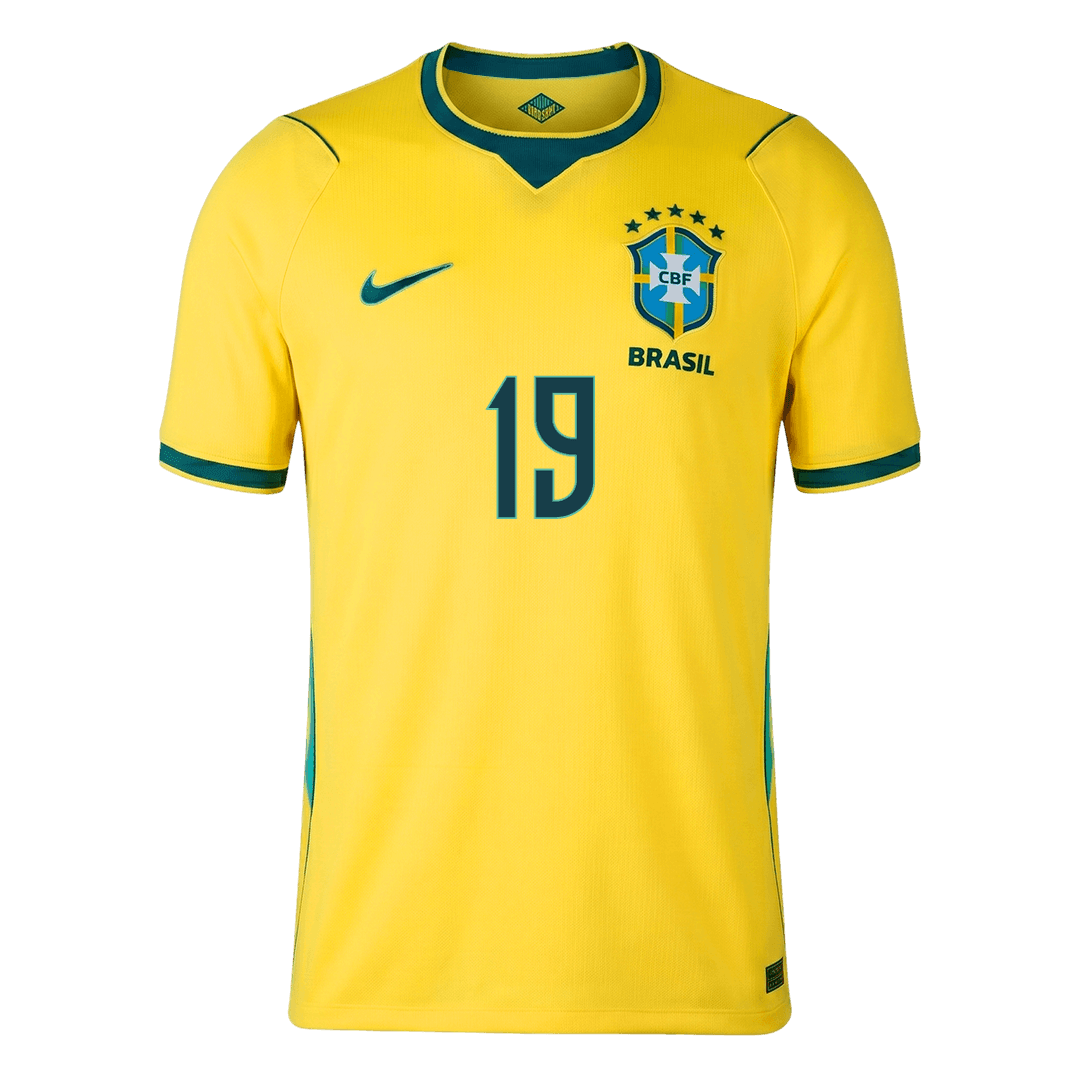 Camiseta ENDRICK #19 Brazil 2026 Primera Equipación Copa del Mundo - Versión Hincha