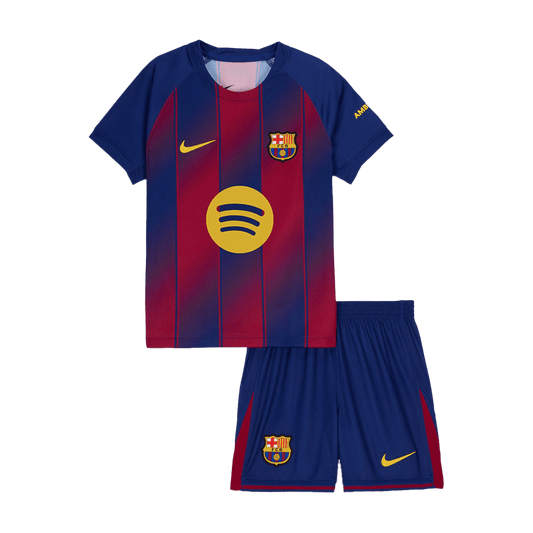 Miniconjunto Barcelona 2025/26 Primera Equipación Niño