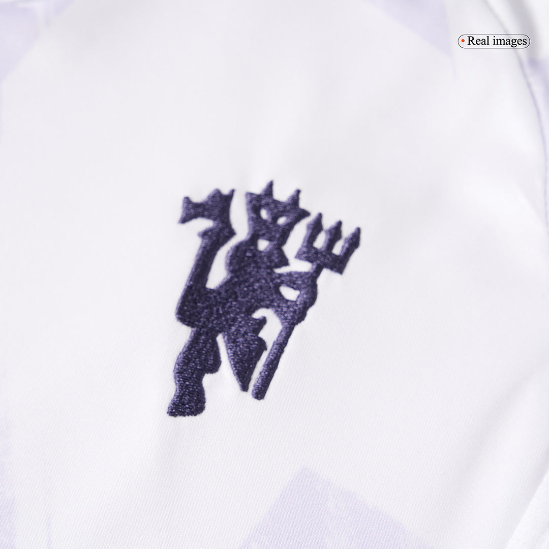 Conjunto Infantil Completo Manchester United 2025/26 Segunda Equipación Kids-Camisetas Pasion Shop