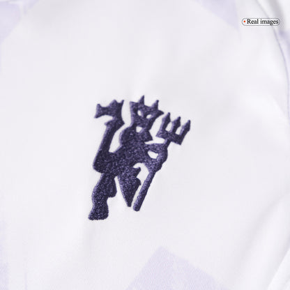 Conjunto Infantil Completo Manchester United 2025/26 Segunda Equipación Kids-Camisetas Pasion Shop